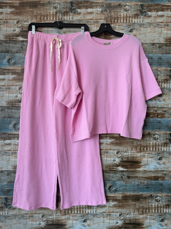Zenana Outfitters Other - Zenana Outfitters Pink Ribbed Women's Set